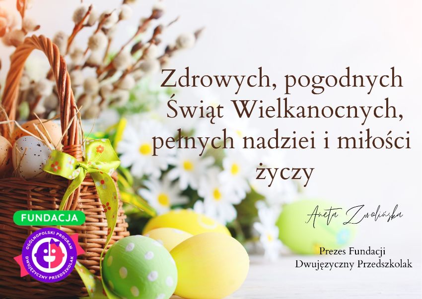 Read more about the article Życzenia Wielkanocne 🐰🐣🌷☀️🥚💞